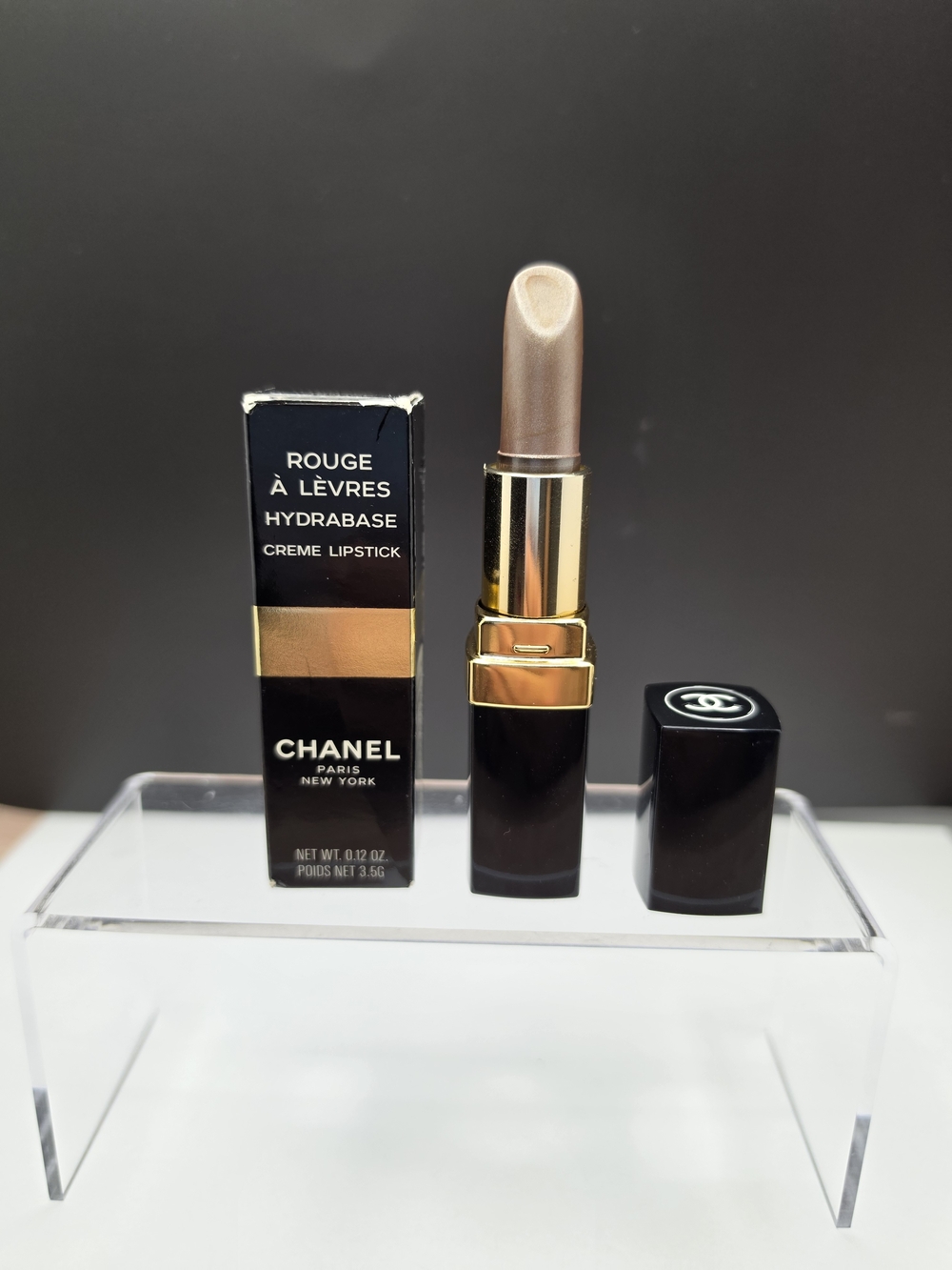 VINTAGE 1995 CHANEL ROUGE À LÈVRES HYDRABASE LIPSTICK- "METALLIC VAMP"